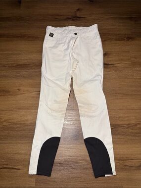 🐴 Equiline G-Zone Knee Patch Breeches White IT42/US26 🐴